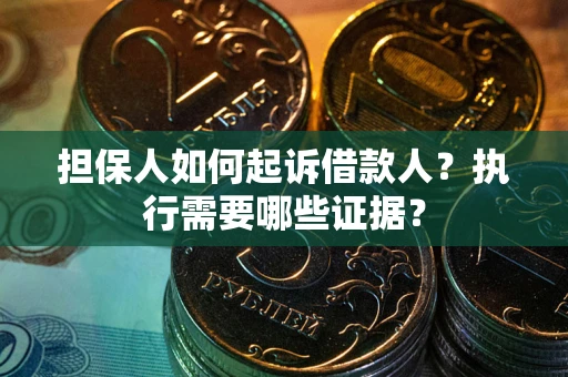 武汉担保人如何起诉借款人？执行需要哪些证据？