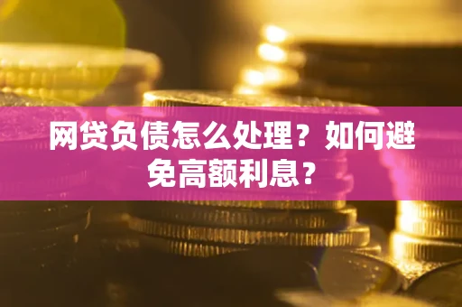 武汉网贷负债怎么处理？如何避免高额利息？