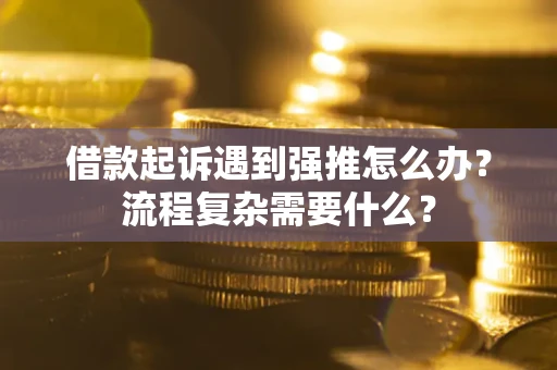 武汉借款起诉遇到强推怎么办？流程复杂需要什么？