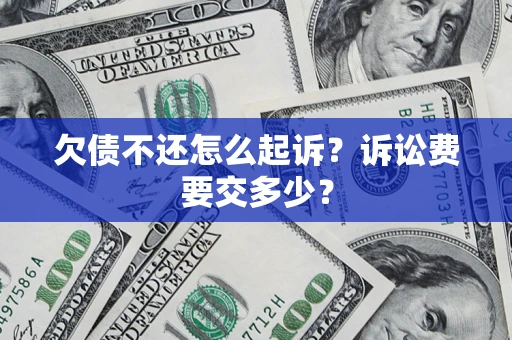 武汉欠债不还怎么起诉？诉讼费要交多少？