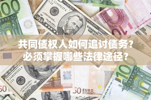 武汉共同债权人如何追讨债务？必须掌握哪些法律途径？