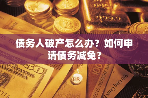 武汉债务人破产怎么办？如何申请债务减免？