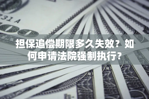 武汉担保追偿期限多久失效？如何申请法院强制执行？