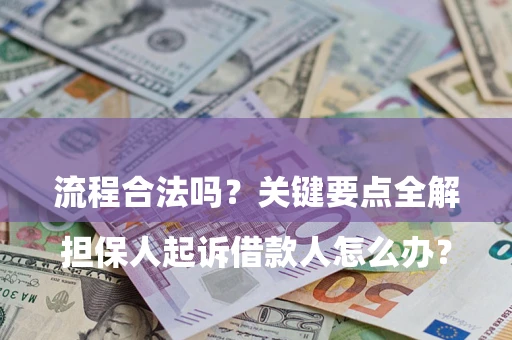 武汉

担保人起诉借款人怎么办？流程合法吗？关键要点全解析
