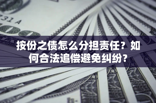武汉按份之债怎么分担责任？如何合法追偿避免纠纷？